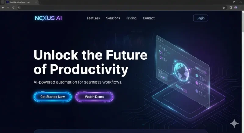 Referencia de Diseño Web Panel SaaS